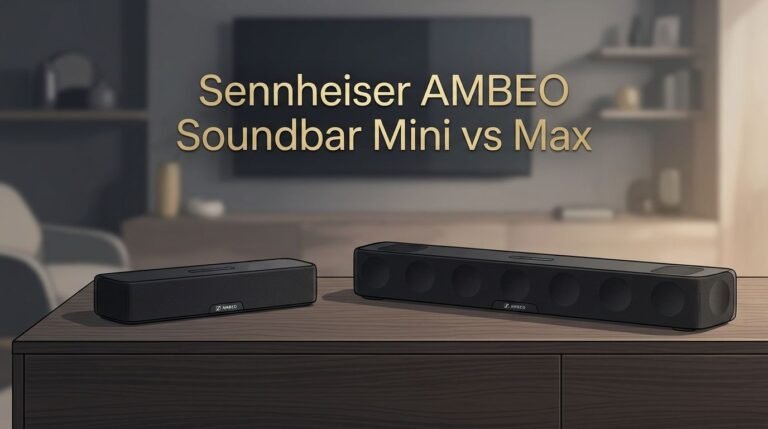 Sennheiser AMBEO Soundbar Mini vs Max in 2026?