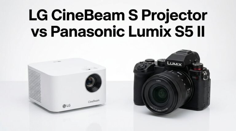 LG CineBeam S Projector vs Panasonic Lumix S5 II