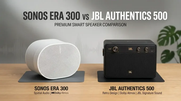 Sonos Era 300 vs JBL Authentics 500: Who Wins in 2026?