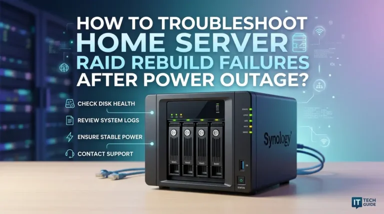 How To Troubleshoot Home Server RAID Rebuild Failures After Power Outage?