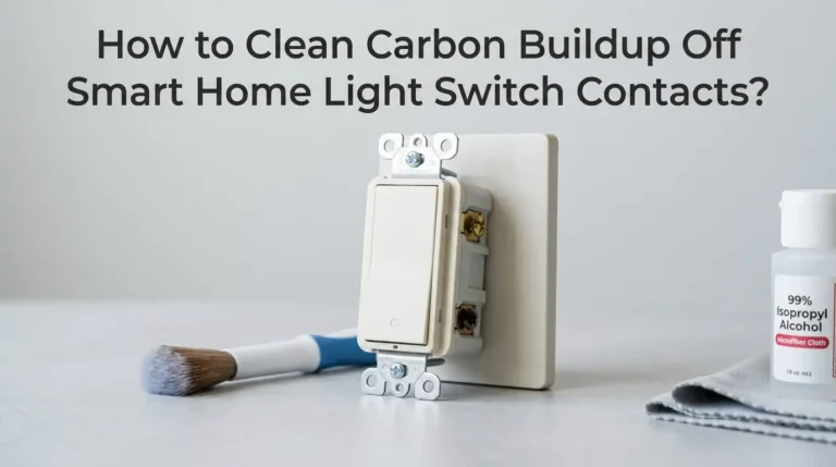 How to Clean Carbon Buildup Off Smart Home Light Switch Contacts?