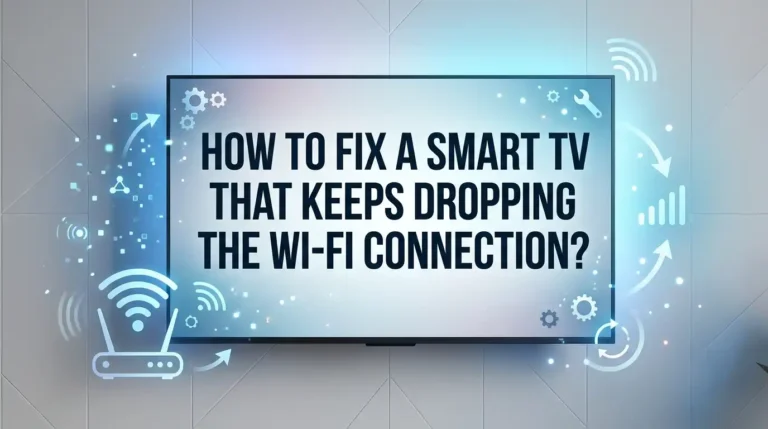 How To Fix A Smart TV That Keeps Dropping The Wi-Fi Connection?